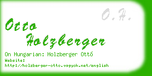 otto holzberger business card